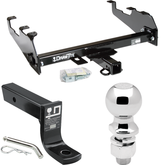 Fits 1968-1980 Dodge D300 Trailer Hitch Tow PKG w/ Ball Mount w/ 4" Drop + 2-5/16" Ball (For w/Deep Drop Bumper Models) By Draw-Tite