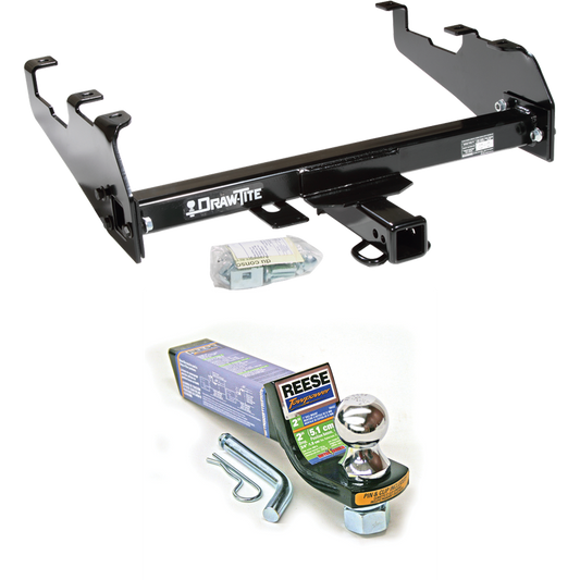 Fits 1978-1986 Ford Bronco Trailer Hitch Tow PKG w/ Starter Kit Ball Mount w/ 2" Drop & 1-7/8" Ball (For w/Deep Drop Bumper Models) By Draw-Tite