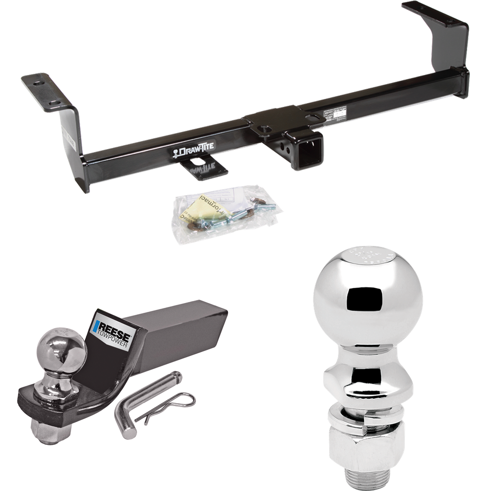 Fits 2006-2013 Suzuki Grand Vitara Trailer Hitch Tow PKG w/ Starter Kit Ball Mount w/ 2" Drop & 2" Ball + 2-5/16" Ball (Excludes: 3 Dr Hatchback Models) By Draw-Tite