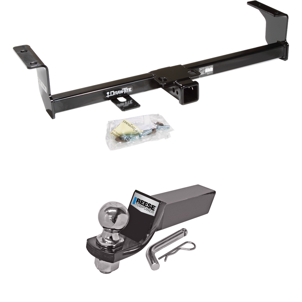 Fits 2006-2013 Suzuki Grand Vitara Trailer Hitch Tow PKG w/ Starter Kit Ball Mount w/ 2" Drop & 2" Ball (Excludes: 3 Dr Hatchback Models) By Draw-Tite