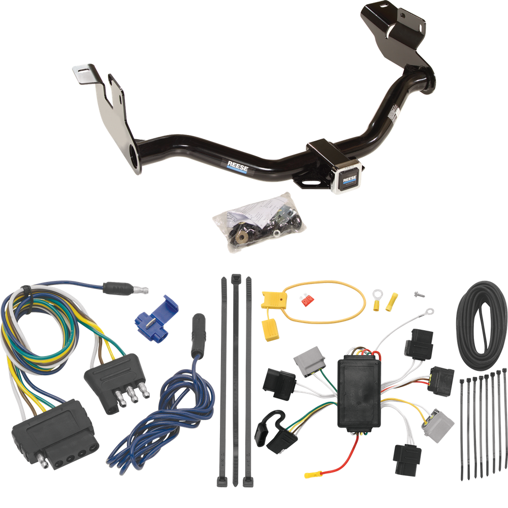 Fits 2005-2007 Ford Escape Trailer Hitch Tow PKG w/ 5-Flat Wiring Harness By Reese Towpower