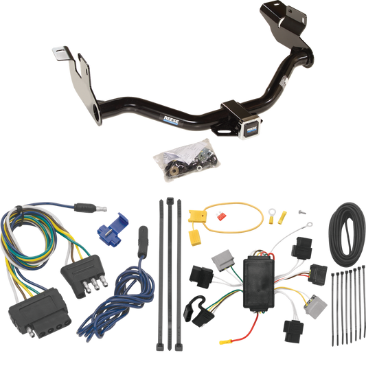 Fits 2005-2007 Ford Escape Trailer Hitch Tow PKG w/ 5-Flat Wiring Harness By Reese Towpower