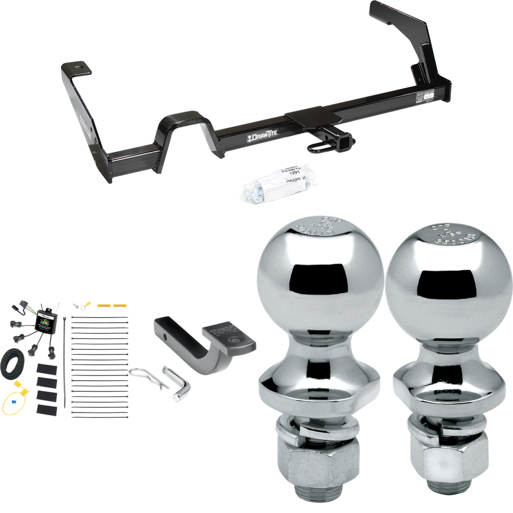 Se adapta al paquete de remolque con enganche para remolque Subaru Legacy 2000-2004 con arnés de cableado de 4 contactos planos "sin empalme" + barra de tracción + bola de 1-7/8" + 2" (para Wagon, excepto modelos Outback) de Reese Towpower