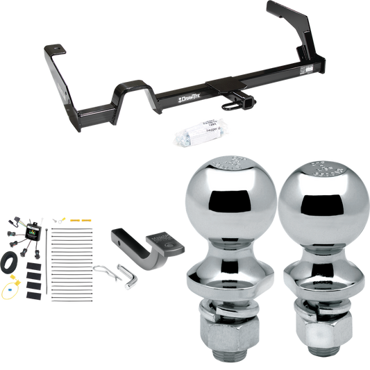 Fits 2000-2004 Subaru Legacy Trailer Hitch Tow PKG w/ 4-Flat Zero Contact "No Splice" Wiring Harness + Draw-Bar + 1-7/8" + 2" Ball (For Wagon, Except Outback Models) By Reese Towpower