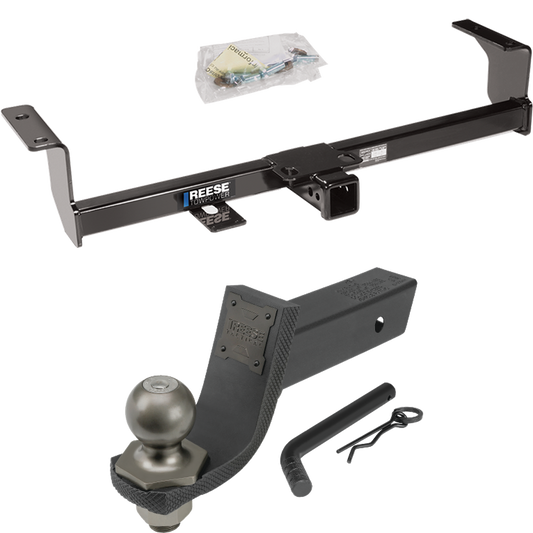 Fits 2006-2013 Suzuki Grand Vitara Trailer Hitch Tow PKG + Interlock Tactical Starter Kit w/ 3-1/4" Drop & 2" Ball (Excludes: 3 Dr Hatchback Models) By Reese Towpower