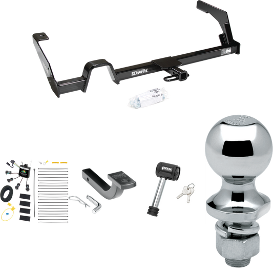 Se adapta al paquete de enganche de remolque Subaru Legacy 2000-2004 con arnés de cableado de 4 contactos planos "sin empalme" + barra de tracción + bola de 1-7/8" + bloqueo de enganche (para Wagon, excepto modelos Outback) de Reese Towpower