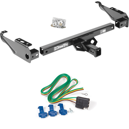 Fits 1985-1986 GMC C3500 Trailer Hitch Tow PKG w/ 4-Flat Wiring Harness By Draw-Tite