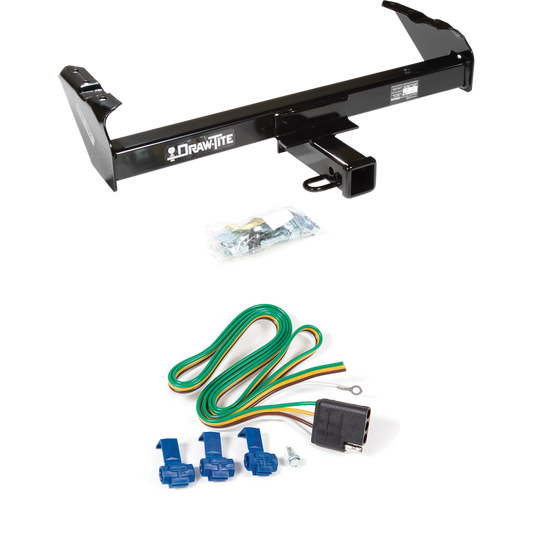 Fits 1969-1970 International 1100D Trailer Hitch Tow PKG w/ 4-Flat Wiring Harness By Draw-Tite