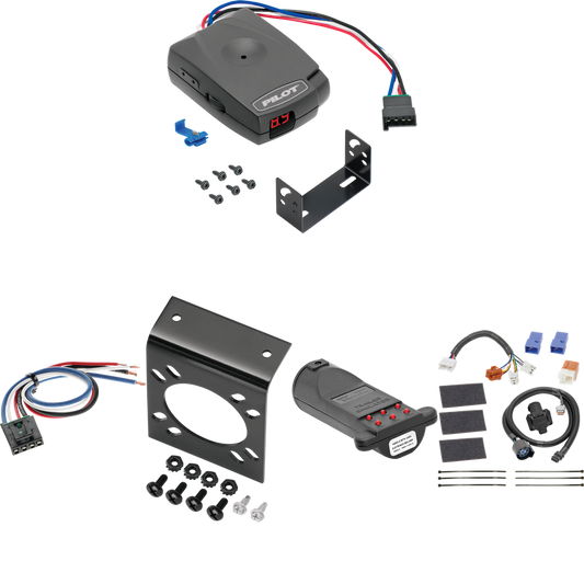 Fits 2009-2012 Suzuki Equator 7-Way RV Wiring + Pro Series Pilot Brake Control + Generic BC Wiring Adapter + 7-Way Tester and Trailer Emulator By Tekonsha