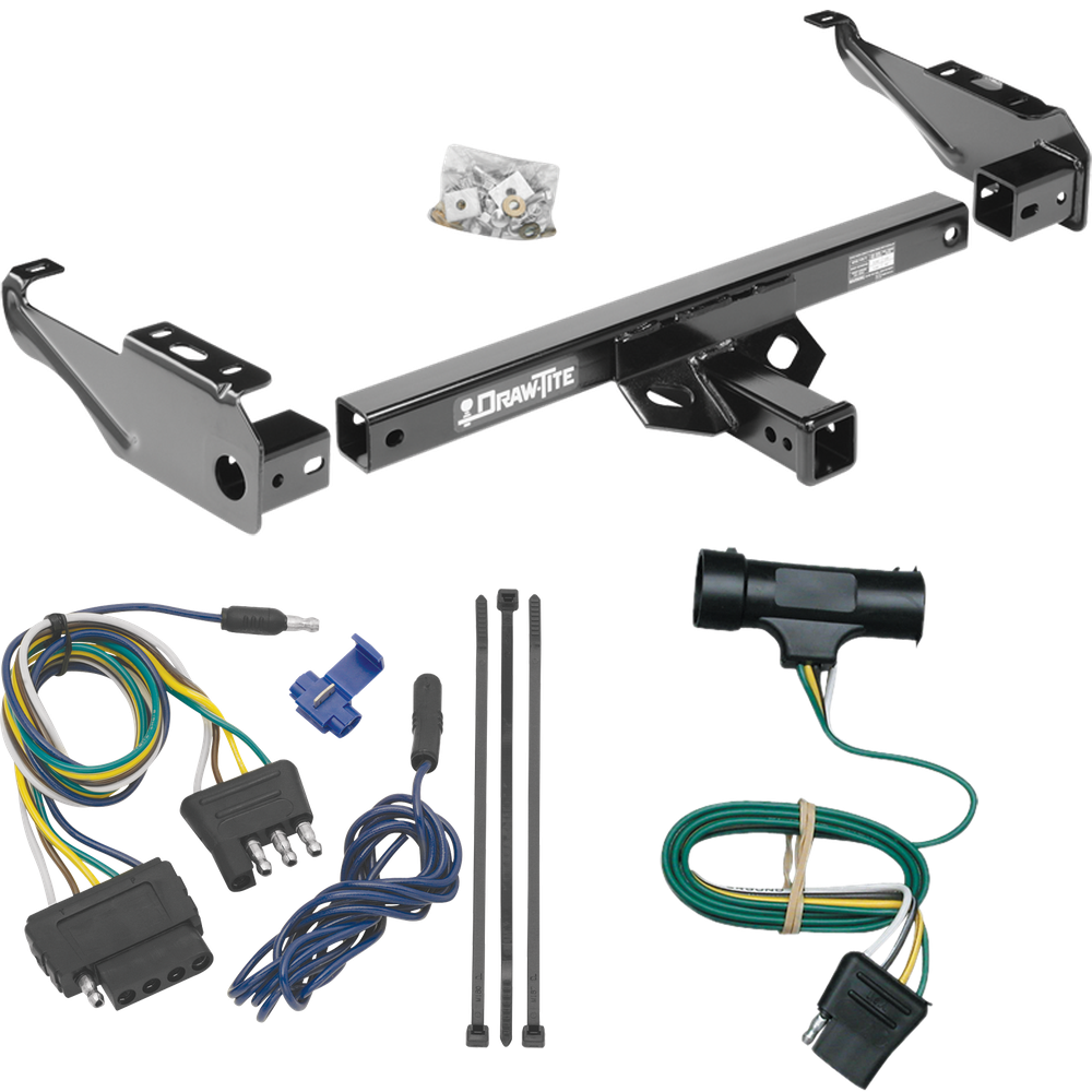 Fits 1973-1984 Chevrolet C30 Trailer Hitch Tow PKG w/ 5-Flat Wiring Harness By Draw-Tite