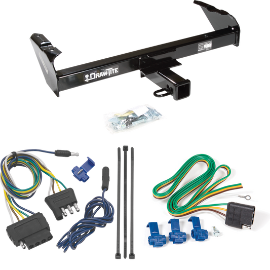 Fits 1974-1974 International 100 Trailer Hitch Tow PKG w/ 5-Flat Wiring Harness By Draw-Tite