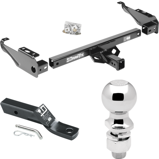 Fits 1987-1996 Ford F-150 Trailer Hitch Tow PKG w/ Ball Mount w/ 2" Drop + 2-5/16" Ball By Draw-Tite