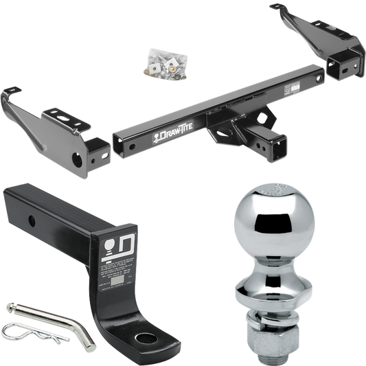Fits 1963-1986 Chevrolet C10 Trailer Hitch Tow PKG w/ Ball Mount w/ 4" Drop + 1-7/8" Ball By Draw-Tite