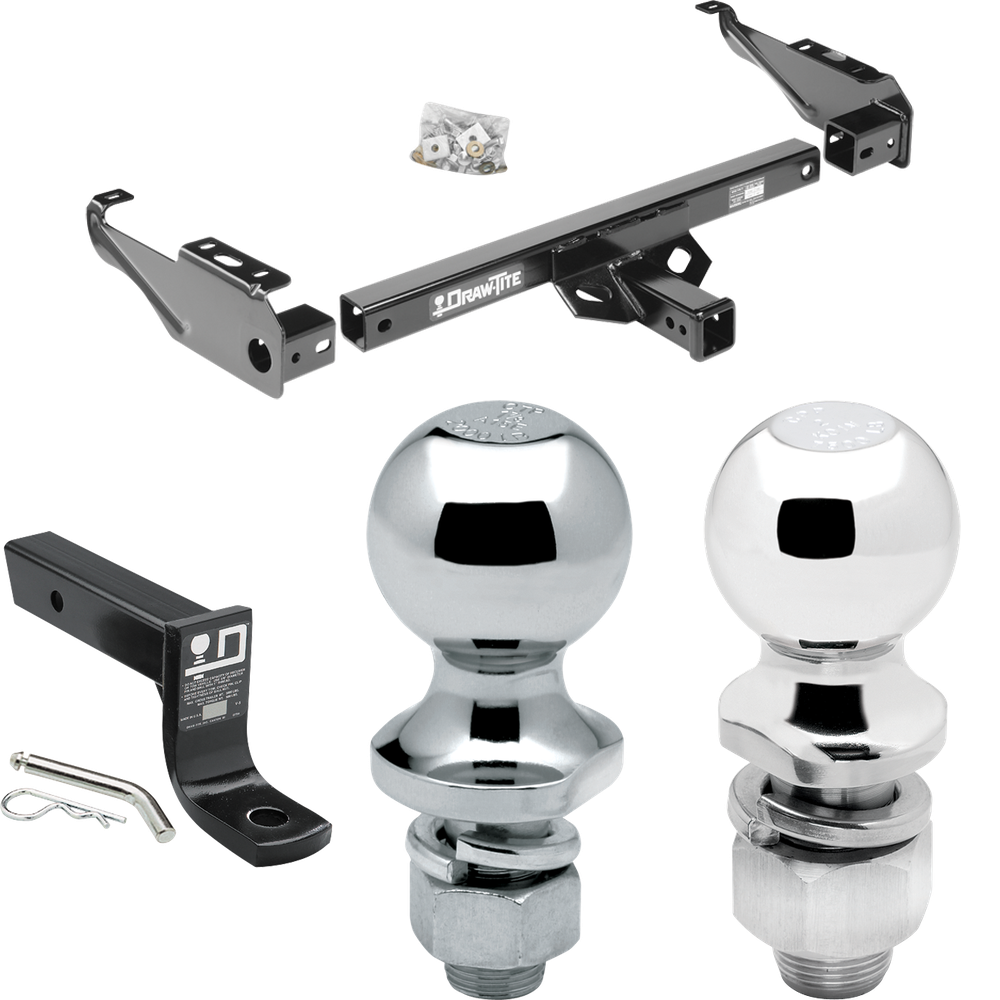 Se adapta al paquete de remolque con enganche para remolque Ford F-350 1963-1979 con soporte de bola con caída de 4" + bola de 2" + bola de 1-7/8" de Draw-Tite