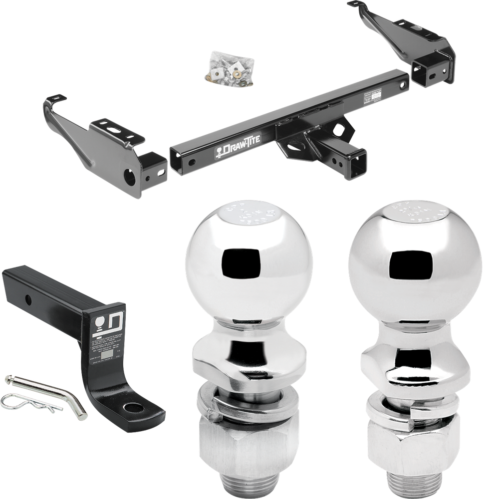 Se adapta al paquete de enganche de remolque GMC C1500 1979-1986 con soporte de bola con caída de 4" + bola de 2" + bola de 2-5/16" de Draw-Tite