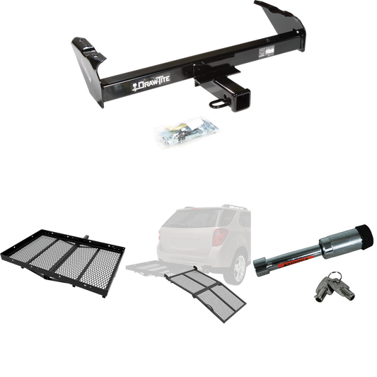 Fits 1969-1970 International 1200D Trailer Hitch Tow PKG w/ Cargo Carrier + Bi-Fold Ramp + Hitch Lock By Draw-Tite