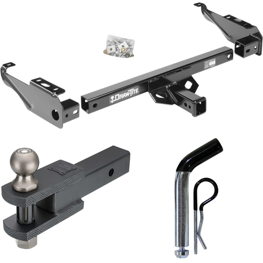 Fits 1963-1966 GMC 3000 Trailer Hitch Tow PKG w/ Clevis Hitch Ball Mount w/ 2" Ball + Pin/Clip By Draw-Tite