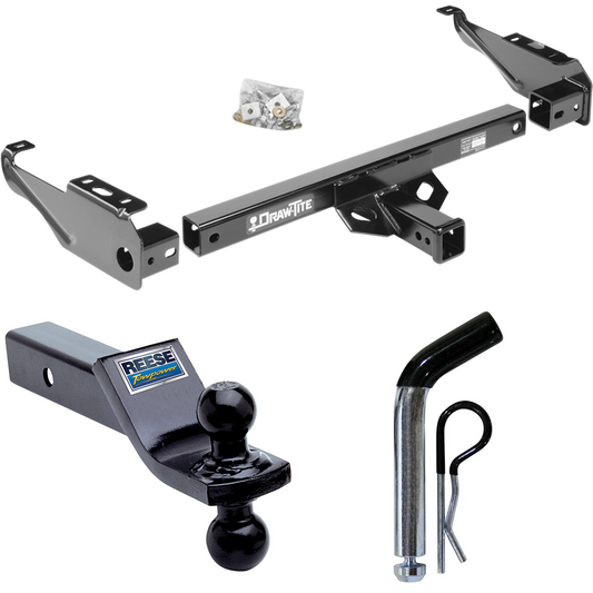 Fits 1963-1965 GMC 2500 Series Trailer Hitch Tow PKG w/ Dual Ball Ball Mount 1-7/8" & 2" Trailer Balls + Pin/Clip By Draw-Tite