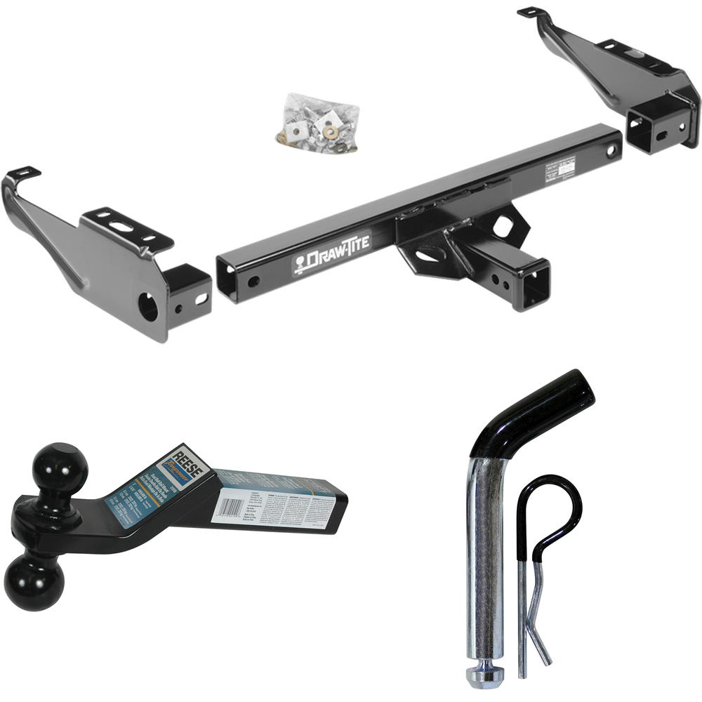 Fits 1968-1979 Dodge D100 Trailer Hitch Tow PKG w/ Dual Ball Ball Mount 2" & 2-5/16" Trailer Balls + Pin/Clip By Draw-Tite