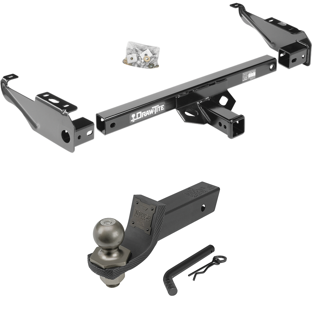 Fits 1979-1984 GMC C1500 Trailer Hitch Tow PKG + Interlock Tactical Starter Kit w/ 2" Drop & 2" Ball By Draw-Tite