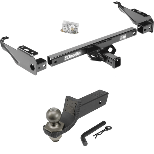 Fits 1979-1984 GMC C1500 Trailer Hitch Tow PKG + Interlock Tactical Starter Kit w/ 2" Drop & 2" Ball By Draw-Tite