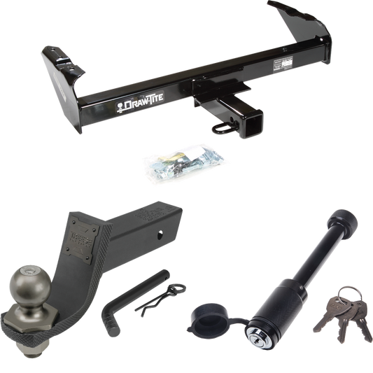 Fits 1975-1978 GMC C15 Trailer Hitch Tow PKG + Interlock Tactical Starter Kit w/ 3-1/4" Drop & 2" Ball + Tactical Dogbone Lock By Draw-Tite