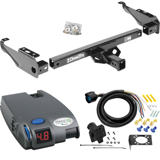 Fits 1963-1986 Chevrolet C20 Trailer Hitch Tow PKG w/ Tekonsha Primus IQ Brake Control + 7-Way RV Wiring By Draw-Tite