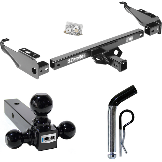 Fits 1997-1997 Ford F-250 HD Trailer Hitch Tow PKG w/ Triple Ball Ball Mount 1-7/8" & 2" & 2-5/16" Trailer Balls + Pin/Clip By Draw-Tite