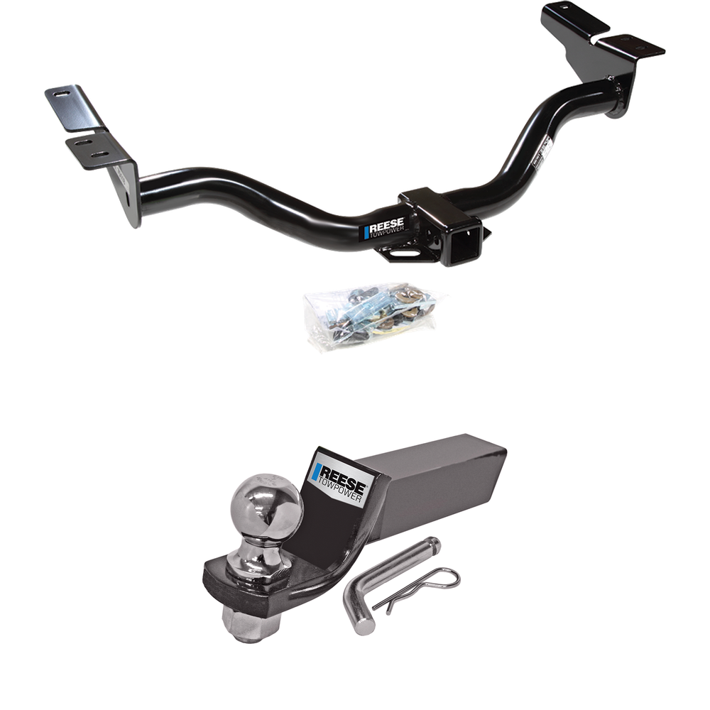 Fits 2001-2004 Ford Escape Trailer Hitch Tow PKG w/ Starter Kit Ball Mount w/ 2" Drop & 2" Ball By Reese Towpower