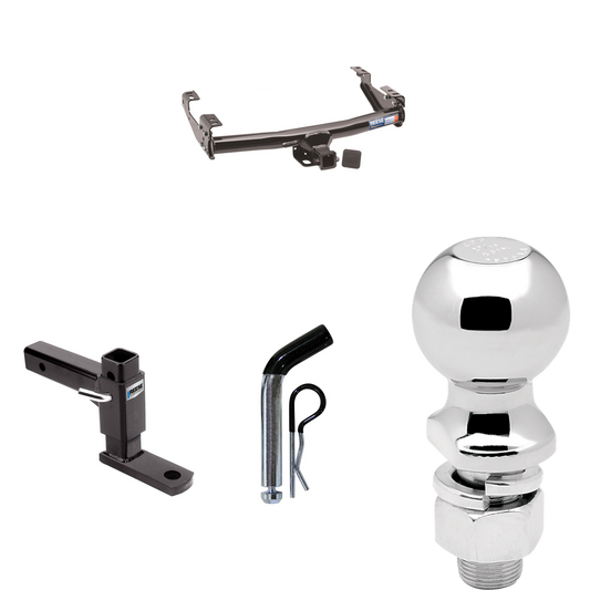 Fits 1999-2004 Ford F-250 Super Duty Trailer Hitch Tow PKG w/ Adjustable Drop Rise Ball Mount + Pin/Clip + 2-5/16" Ball (Excludes: Cab & Chassis Models) By Reese Towpower