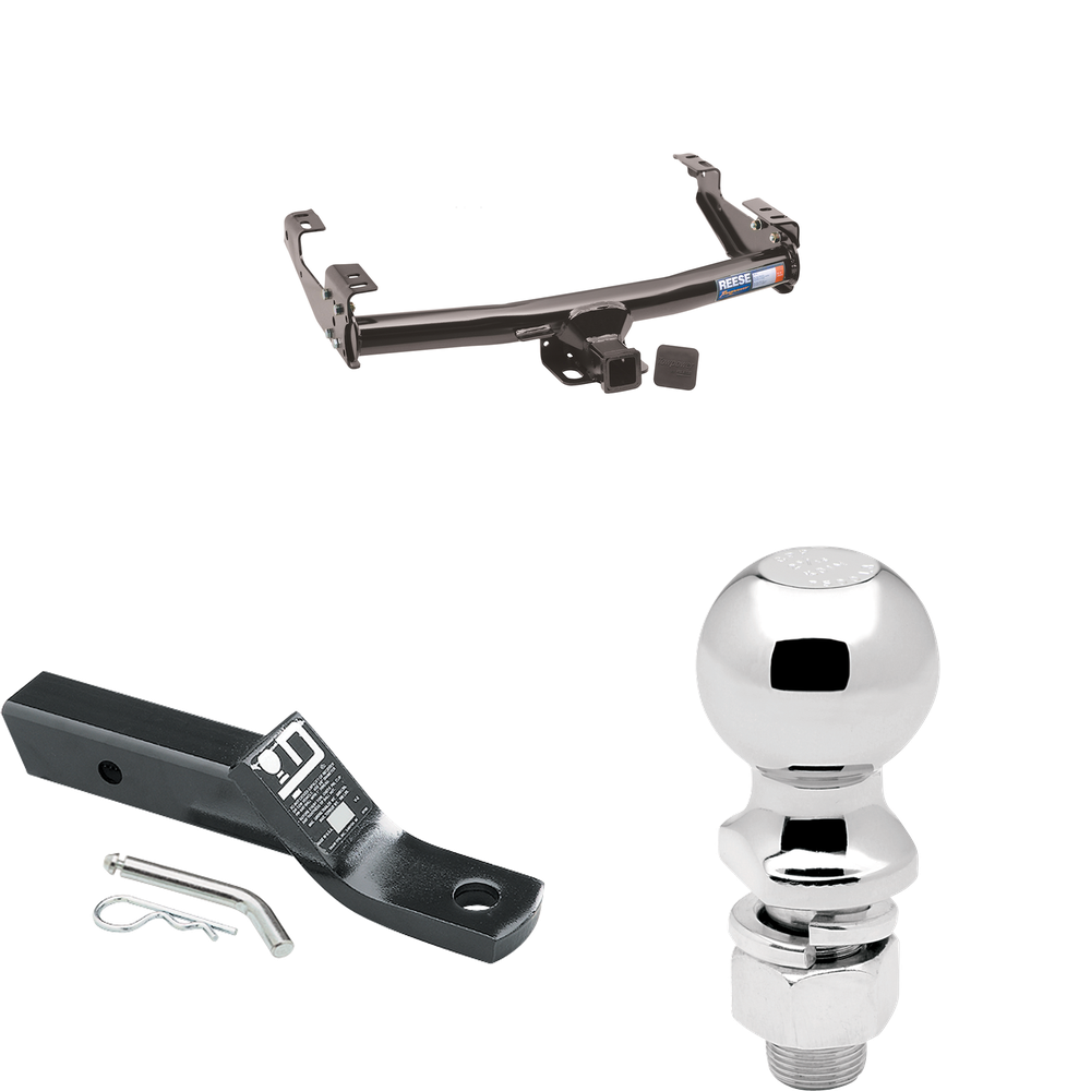 Fits 1978-1981 Dodge D400 Trailer Hitch Tow PKG w/ Ball Mount w/ 2" Drop + 2-5/16" Ball By Reese Towpower