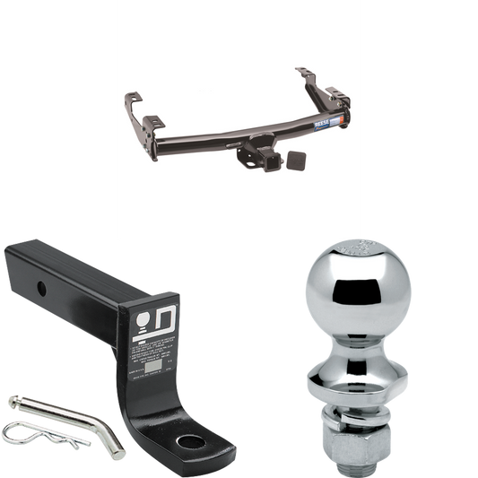 Fits 1992-2000 GMC C3500 Trailer Hitch Tow PKG w/ Ball Mount w/ 4" Drop + 1-7/8" Ball (For 4 Dr. Crew Cab w/8 ft. Bed Models) By Reese Towpower