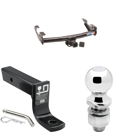 Fits 1999-2004 Ford F-250 Super Duty Trailer Hitch Tow PKG w/ Ball Mount w/ 4" Drop + 2" Ball (Excludes: Cab & Chassis Models) By Reese Towpower