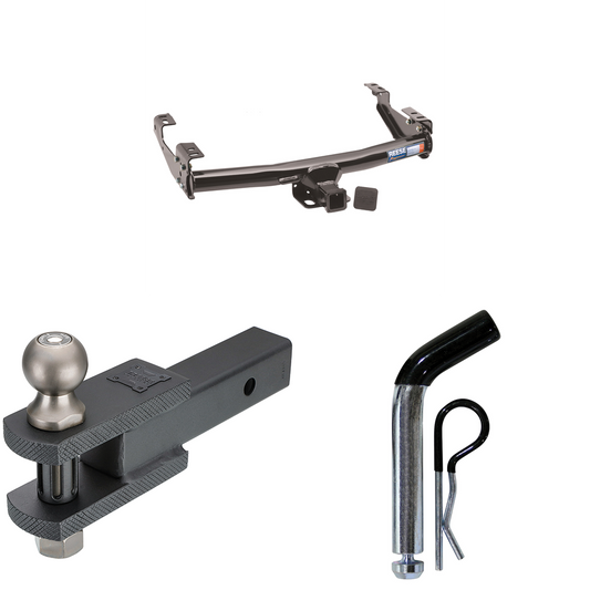 Fits 1971-1981 Dodge D200 Trailer Hitch Tow PKG w/ Clevis Hitch Ball Mount w/ 2" Ball + Pin/Clip By Reese Towpower