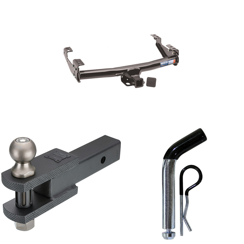 Fits 1975-1975 Dodge D300 Trailer Hitch Tow PKG w/ Clevis Hitch Ball Mount w/ 2" Ball + Pin/Clip By Reese Towpower