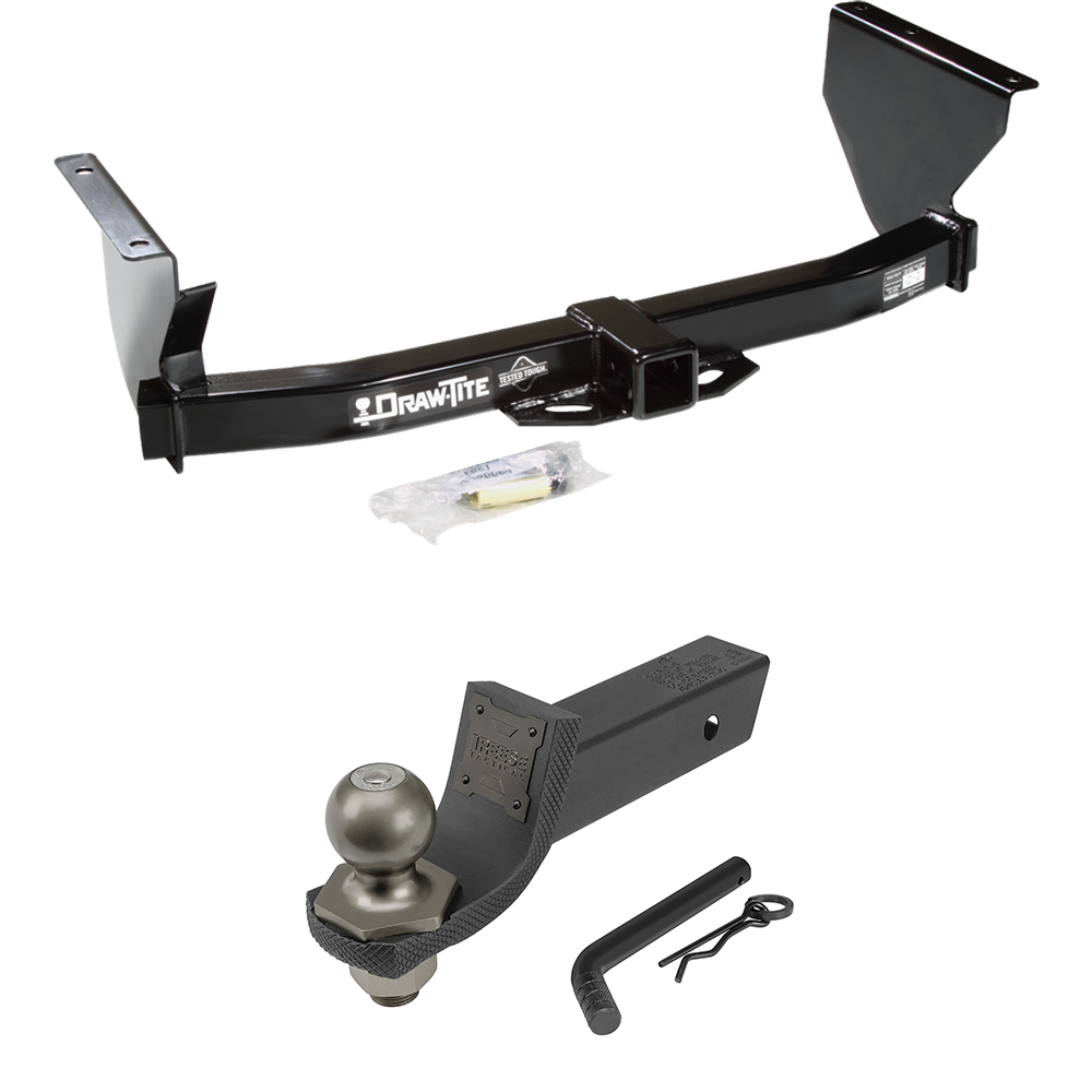 Fits 1999-2004 Jeep Grand Cherokee Trailer Hitch Tow PKG + Interlock Tactical Starter Kit w/ 2" Drop & 2" Ball By Draw-Tite