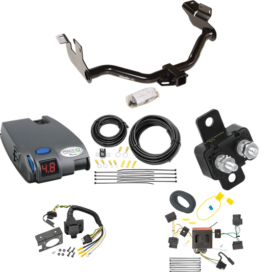 Se adapta al paquete de enganche de remolque Mercury Mariner 2005-2011 con control de freno Tekonsha Primus IQ + cableado RV de 7 vías de Draw-Tite