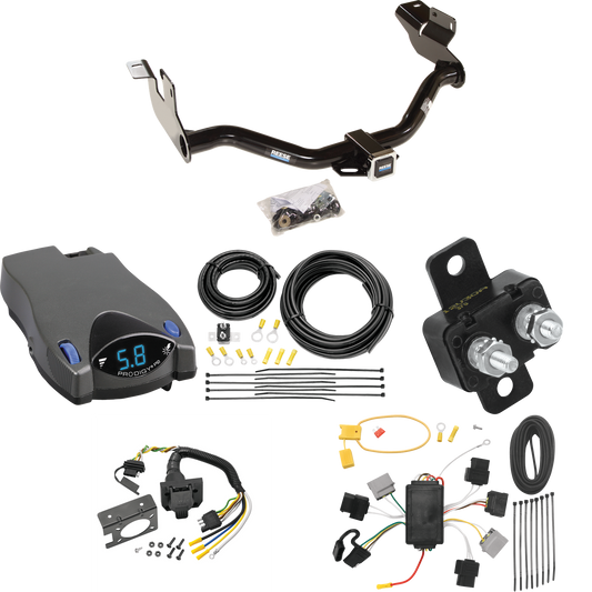 Fits 2005-2006 Mazda Tribute Trailer Hitch Tow PKG w/ Tekonsha Prodigy P2 Brake Control + 7-Way RV Wiring By Reese Towpower