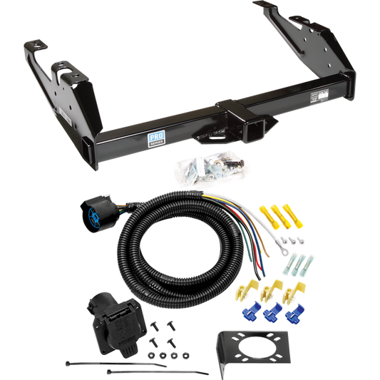 Fits 1988-2000 GMC K3500 Trailer Hitch Tow PKG w/ 7-Way RV Wiring By Reese Towpower