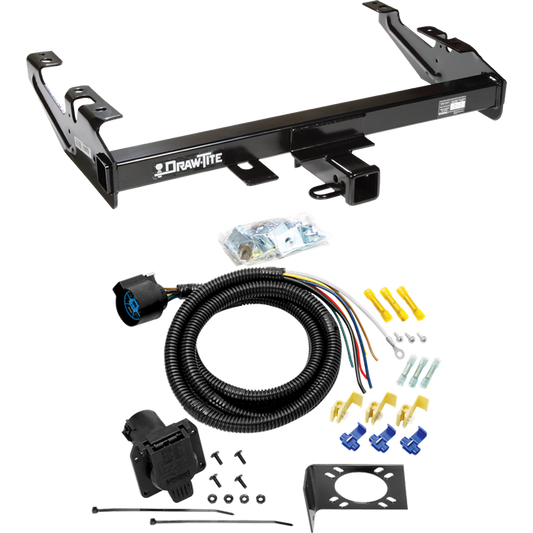 Se adapta al paquete de enganche de remolque Chevrolet K3500 1992-2000 con cableado RV de 7 vías (para modelos con cabina doble) de Draw-Tite