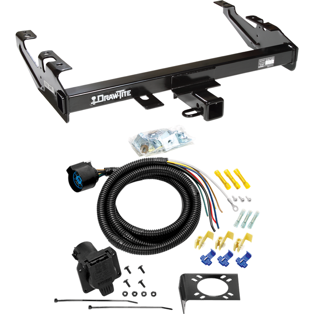 Se adapta al paquete de enganche de remolque GMC C3500 1988-2000 con cableado RV de 7 vías de Draw-Tite