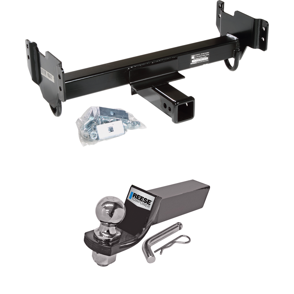 Fits 1997-2003 Ford F-150 Front Mount Hitch + Ball Mount w/ 2" Drop & 2" Ball By Draw-Tite