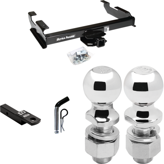 Fits 1988-1999 GMC K1500 Trailer Hitch Tow PKG w/ Ball Mount w/ 2" Drop + Pin/Clip + 2" Ball + 2-5/16" Ball By Draw-Tite