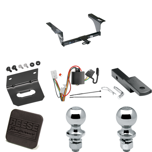 Se adapta al paquete de enganche de remolque Subaru Outback 2010-2019 con arnés de cableado de 4 planos + barra de tracción + bola de 1-7/8" + 2" + soporte de cableado + cubierta de enganche (para Wagon, excepto modelos deportivos) de Reese Towpower