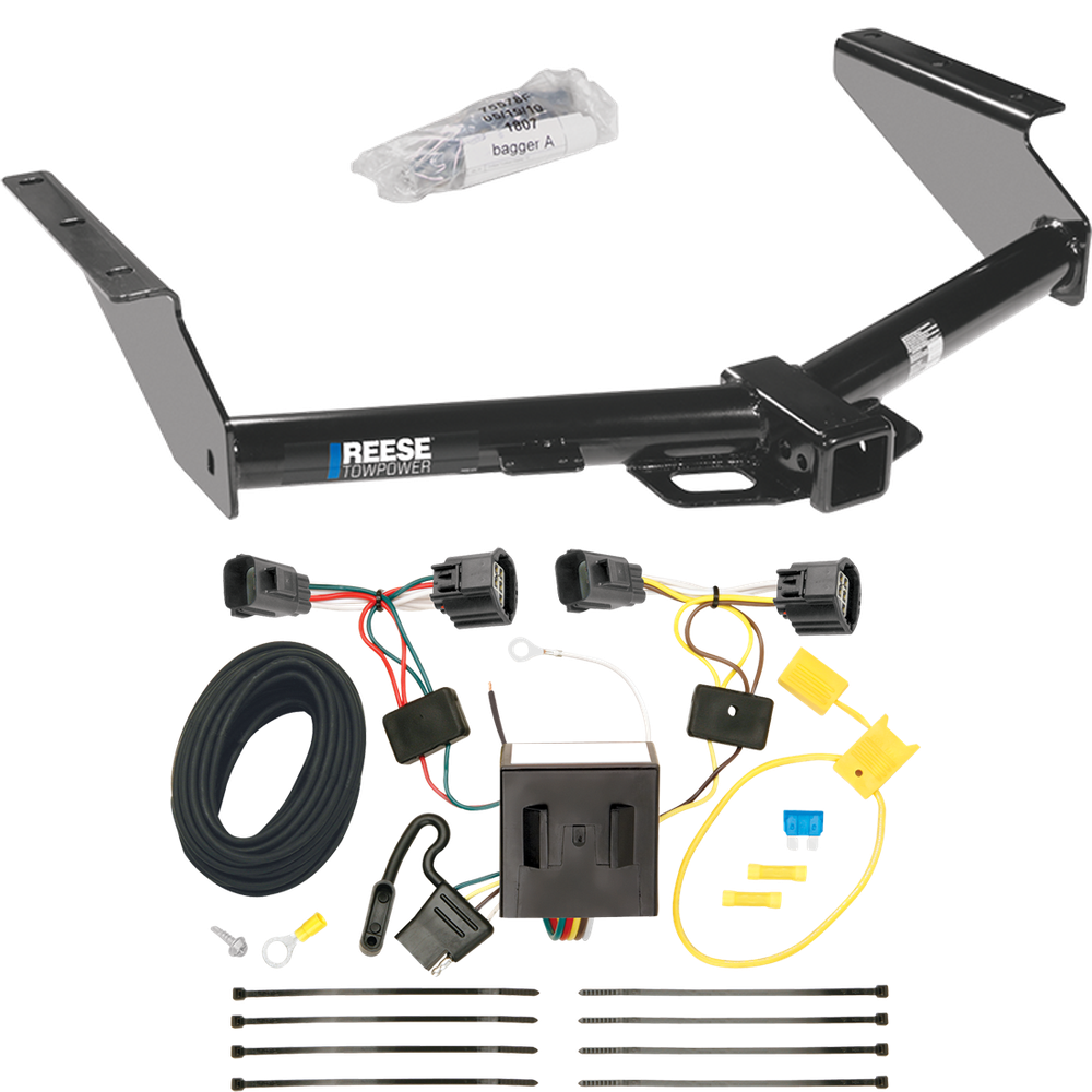 Se adapta al paquete de enganche de remolque Jeep Liberty 2008-2012 con arnés de cableado plano de 4 de Reese Towpower