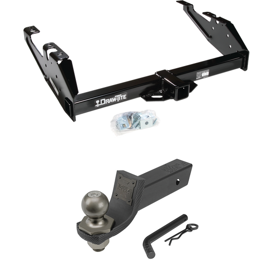 Fits 1988-1999 Chevrolet C1500 Trailer Hitch Tow PKG + Interlock Tactical Starter Kit w/ 2" Drop & 2" Ball By Draw-Tite