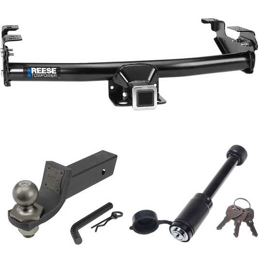 Fits 2004-2004 Ford F-150 Heritage Trailer Hitch Tow PKG + Interlock Tactical Starter Kit w/ 2" Drop & 2" Ball + Tactical Dogbone Lock (For Styleside Models) By Reese Towpower