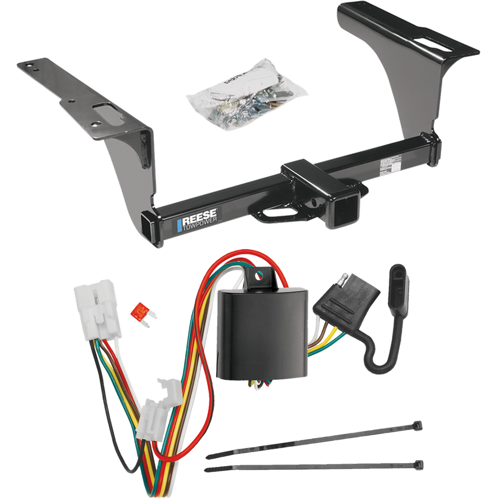 Fits 2010-2019 Subaru Outback Trailer Hitch Tow PKG w/ 4-Flat Wiring Harness (For Wagon, Except Sport Models) By Reese Towpower