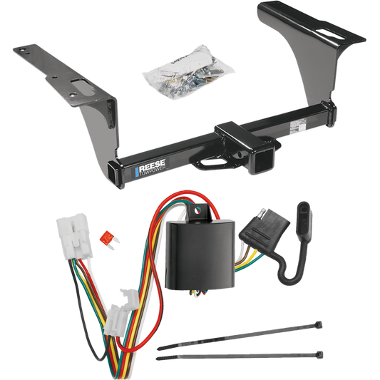 Fits 2010-2019 Subaru Outback Trailer Hitch Tow PKG w/ 4-Flat Wiring Harness (For Wagon, Except Sport Models) By Reese Towpower