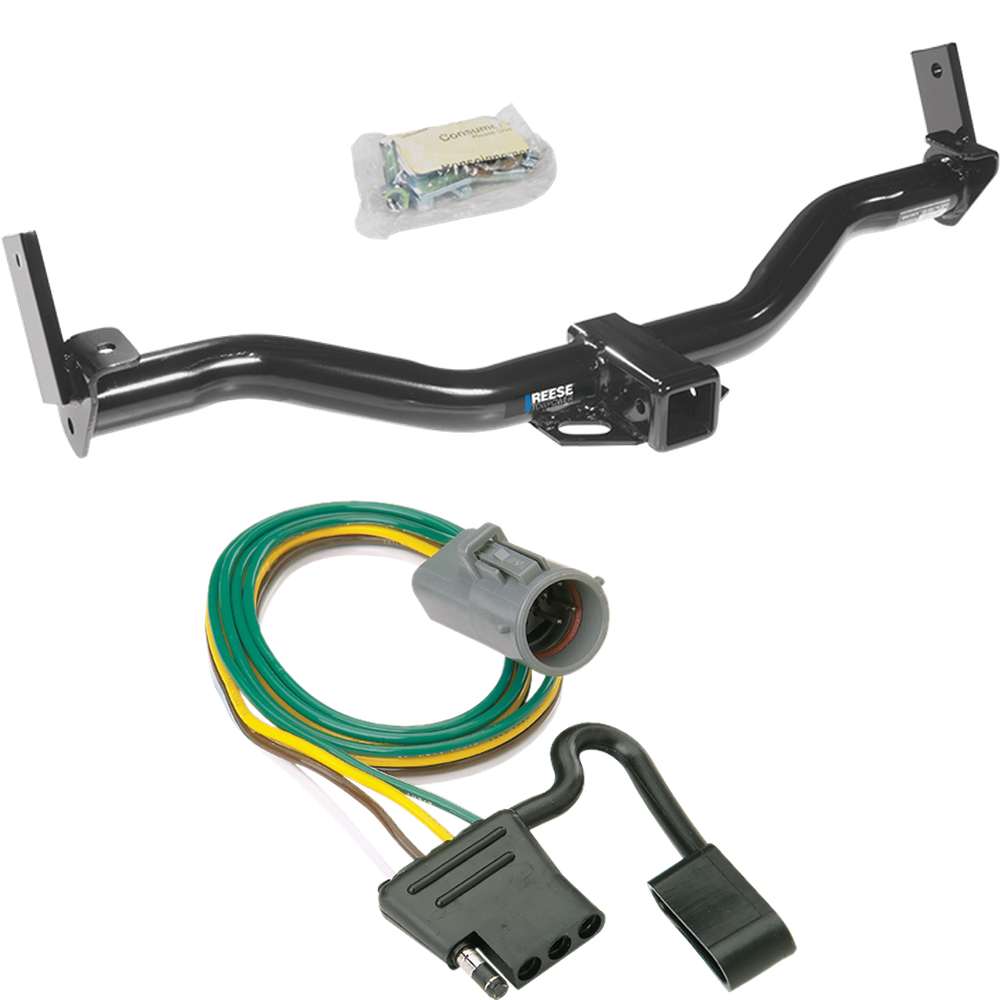 Fits 1997-2001 Mercury Mountaineer Trailer Hitch Tow PKG w/ 4-Flat Wiring Harness (For w/Factory Tow Package Models) By Reese Towpower